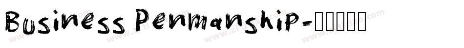 Business Penmanship字体转换